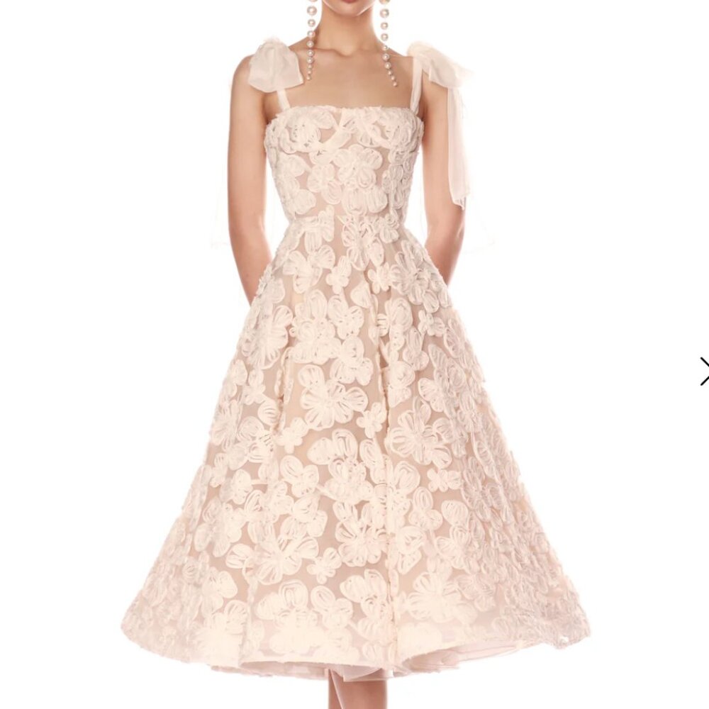 Bronx and Banco Sabrina White Midi Dress